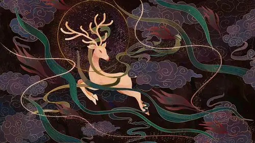 绘画敦煌壁画古典花纹图腾完结