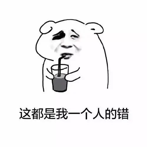 这都是我一个人的错