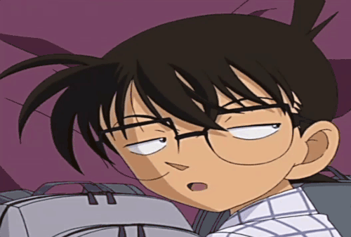 二次元动漫名侦探柯南无奈江户川柯南翻白眼gif动图_动态图_表情包