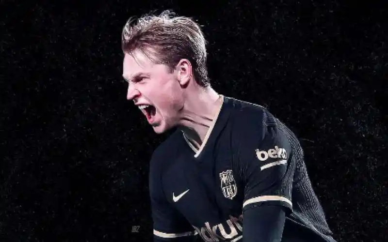 活动作品巴塞罗那21号球员德容巴萨颜值担当