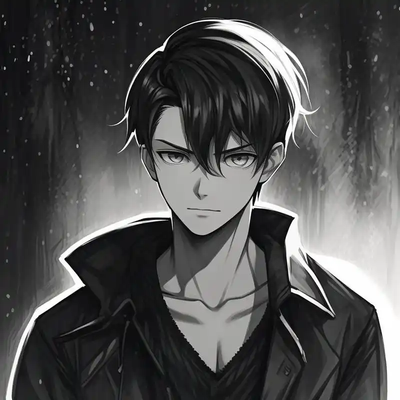 黑白素描头像,硬汉必备9798