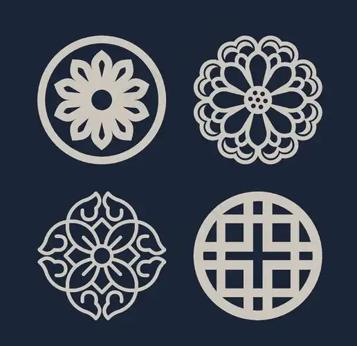 圆形图案图片 - 菜鸟图库