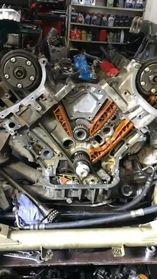 奔驰272发动机正时更换平衡轴