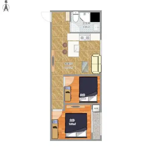 40平方的长方形小户型如何设计布局比较实用