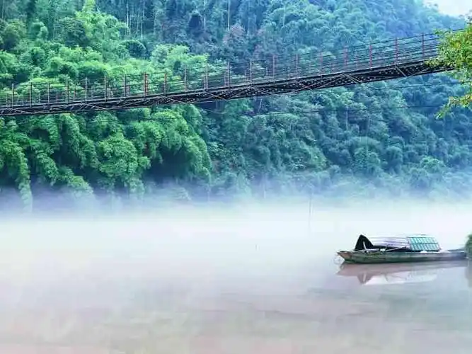 嘉阳·桫椤湖旅游景区-"四川犍为县有个很大的桫椤湖 乘快艇半小时.