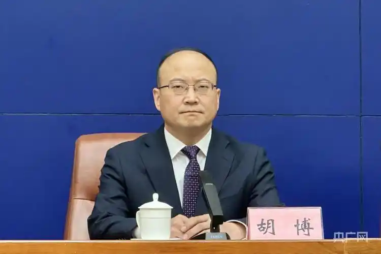 济南市卫生健康委党组副书记,副主任胡博(央广网记者李舜  摄)胡博