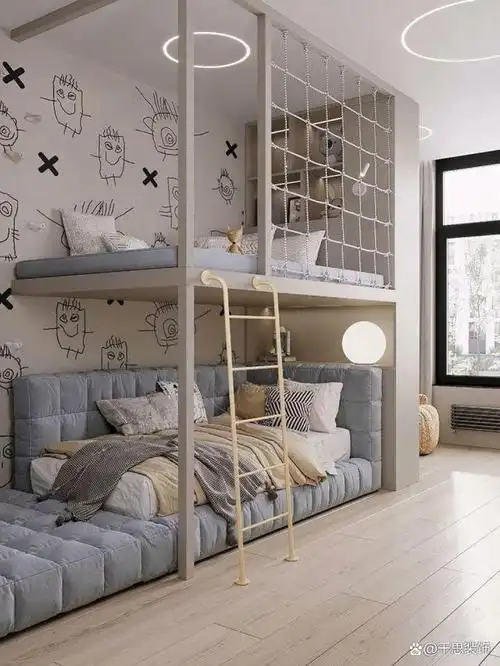 装修干货|两张床还是上下铺?二胎家庭的儿童房该如何设计?