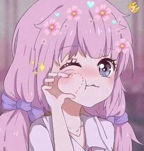 动漫女生头像可爱蠢萌