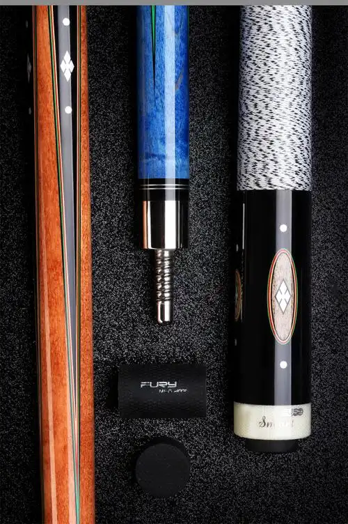 fury威利台球杆大头中式黑八台球杆黑8飞利九球杆威力bl桌球杆bl1梦橙