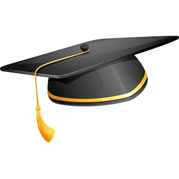 卡通书本学士帽