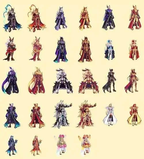 dnf天空套1到12套外观图片