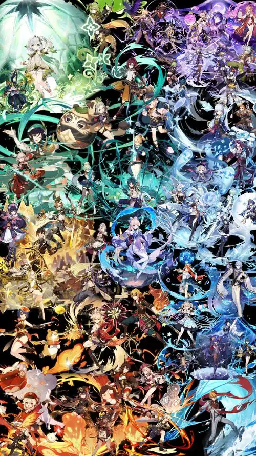 原神全家福,来看看有没有你喜欢的角色#原神