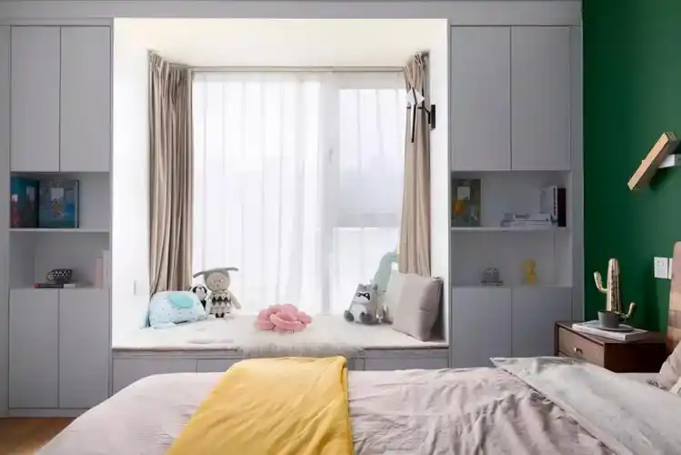 卧室有飘窗的怎么装窗帘不妨试试这几种搭配