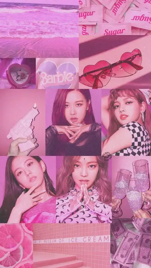 blackpink/粉墨拼贴壁纸~壁纸/锁屏壁纸/爱豆壁纸/无