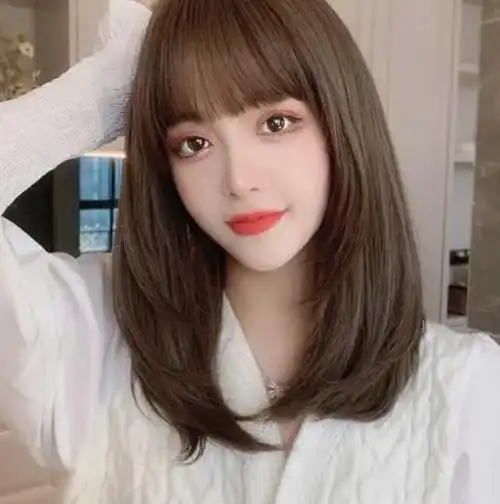 无需打理的齐肩发直发,打造清纯女神