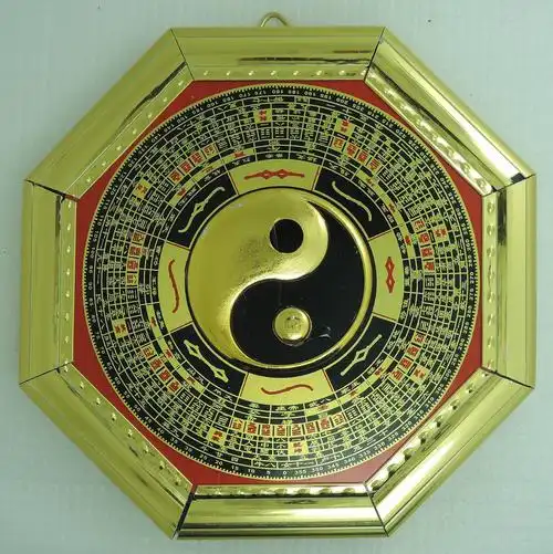 鑫玉堂 大中小号 金边罗经太极八卦镜