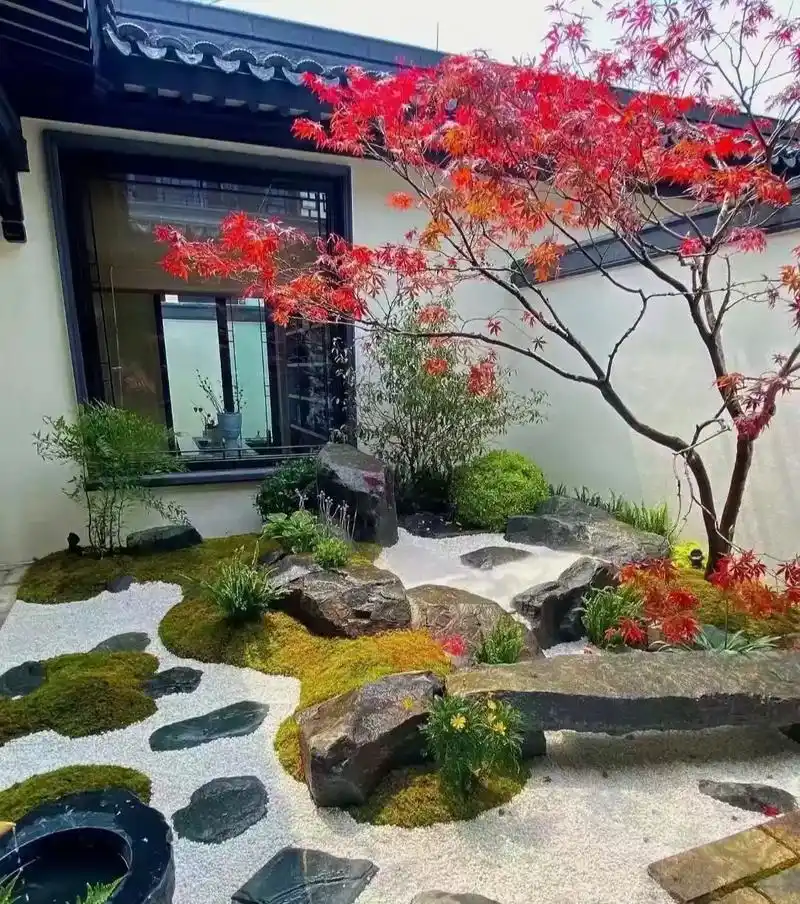 庭院设计 #花园设计 #日式庭院设计 # - 抖音