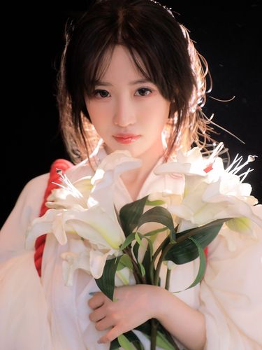 道具新款神明少女拍照弓箭日式写真网红红汉背景布类