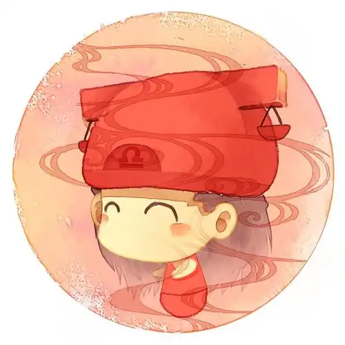 脸朝左的天秤座女生圆头像