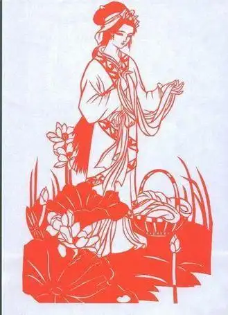 青岛剪纸西施 图片合集古代美女西施剪纸人物剪纸图案大全 古代美女