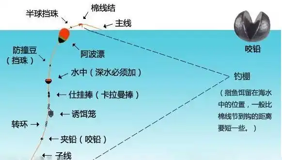 图解海钓鲈鱼的六种常见钓组与线组