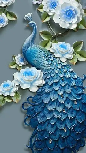高清壁纸蓝孔雀