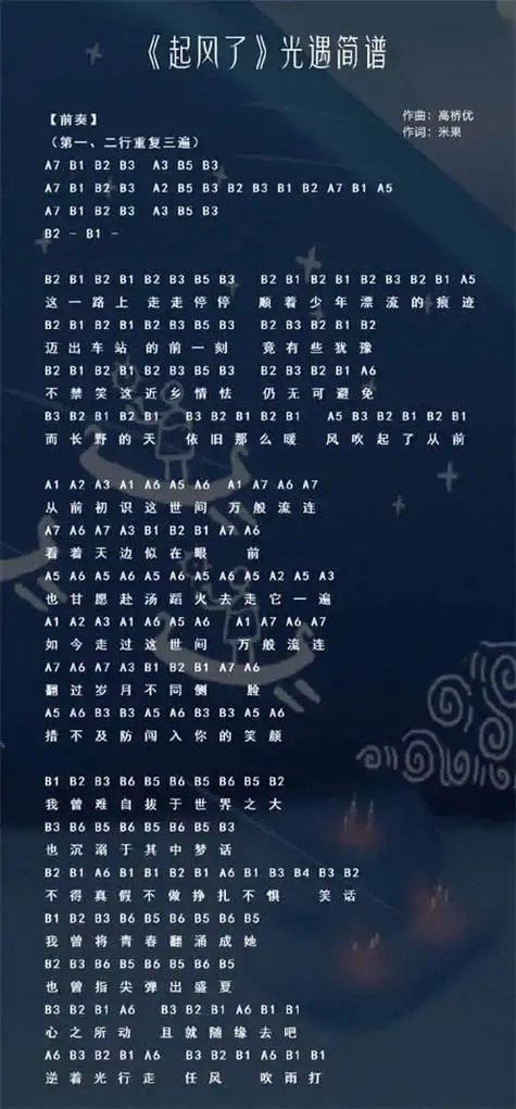 新闻 光遇起风了乐谱  在光遇手游中,玩家可以根据