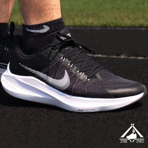 nike耐克zoom winflo8黑白男子休闲运动鞋轻盈透气低帮cw3419-006