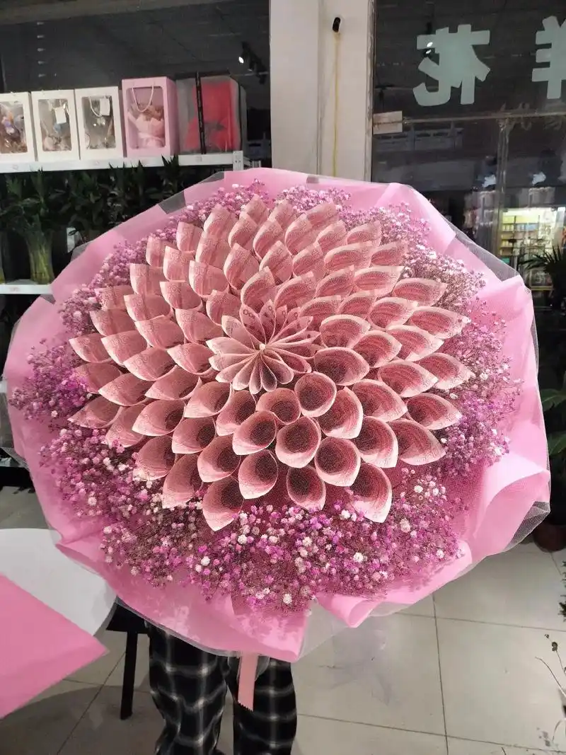 有钱花花束 #好看的花一定要分享给你 #同城好店推荐 #嘉 - 抖音