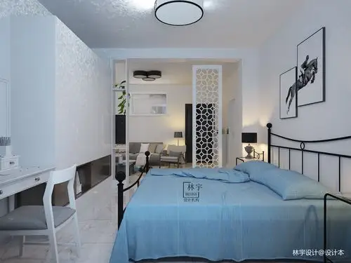 温馨34平宜家小户型卧室图片欣赏卧室北欧极简卧室设计图片赏析