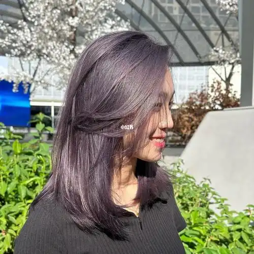 这款灰紫色,超级少女心,紫灰的颜色,还有点烟灰的颜色,这款发色真的很