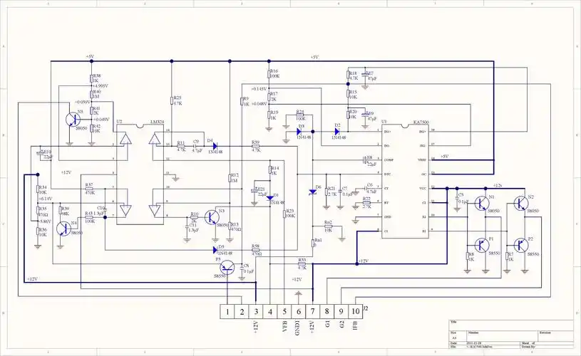 文档下载 所有分类 工程科技 电子/电路 > ka7500前级驱动线路 ka7500