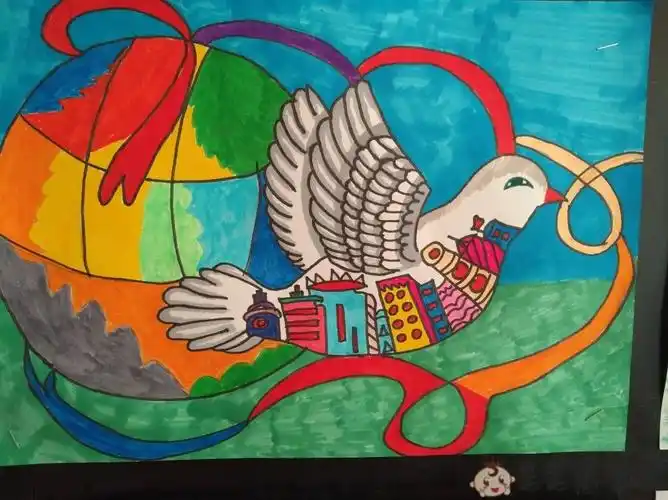 放飞梦想主题绘画