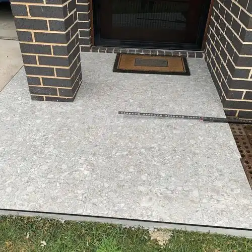 水磨石瓷砖户外国外客户门口换水磨石