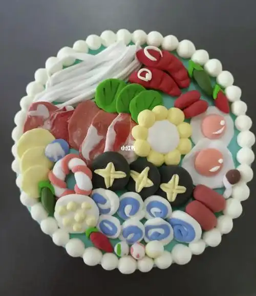 超轻粘土食物拉面