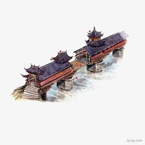 标签:风雨风雨桥民族手绘风雨水彩画天气风雨雷电三江程阳风雨桥六本