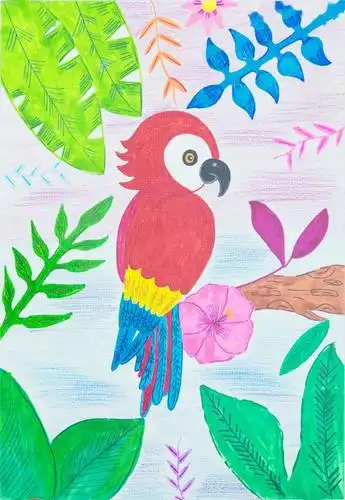 大赛作品第六期 | 云南省中小学生第五届野生动物绘画大赛·云南师范