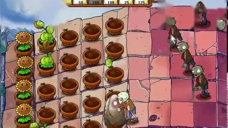 活死人版植物大战僵尸5-1