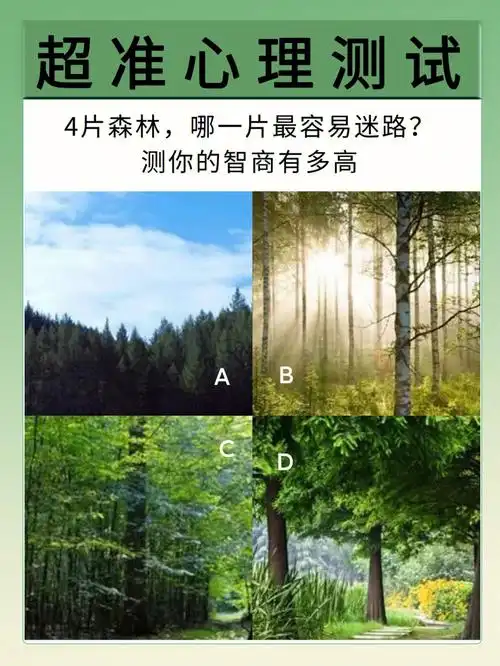 超准心理测试答案揭晓咯