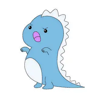 恶龙咆哮手绘卡通