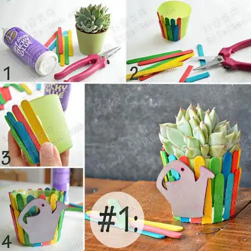 让你惊艳的旧花盆创意改造四大设想和制作方法 - 废物利用手工diy小