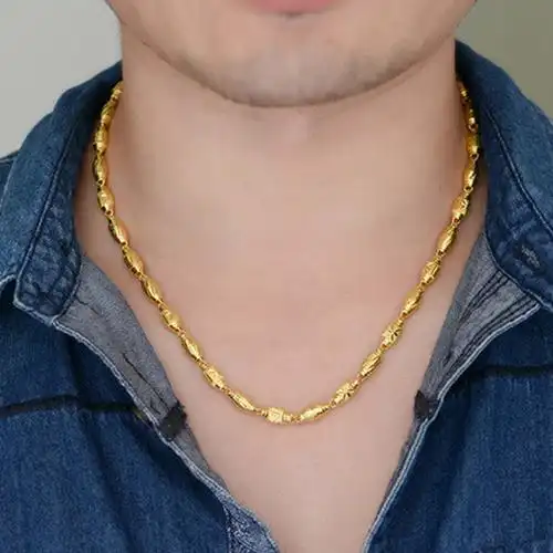 晶大福黄金项链加粗9999足金全橄榄金项链男款纯金项链女2792克约55cm