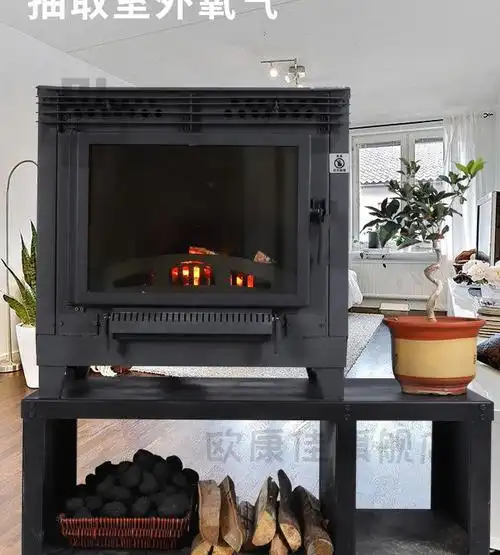 2022德国进口壁炉 燃木家用 真火燃木壁炉家用燃煤两用新款欧式取暖器
