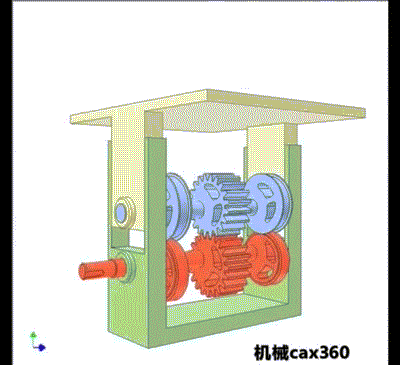 偏心齿轮结构(升降台)▲往复直线运动机构往复直线运动机构是使构件
