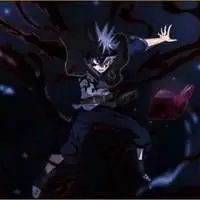 黑色四叶草阿斯塔帅气头像点击鼠标右键下载