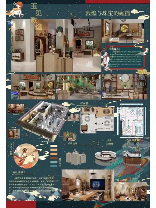 敦煌国际设计周   分享分享快放假之前和朋友一起做的作品,参加了