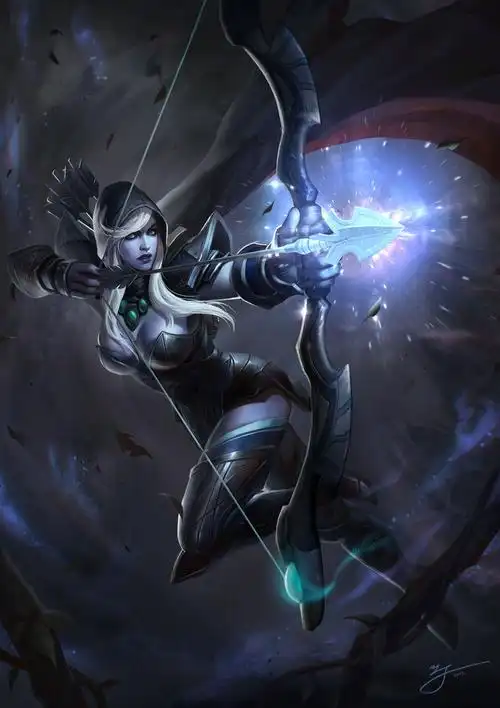 dota2精美英雄原画冰女神技让你动弹不得