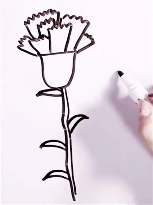 教师节儿童简笔画花怎么画视频