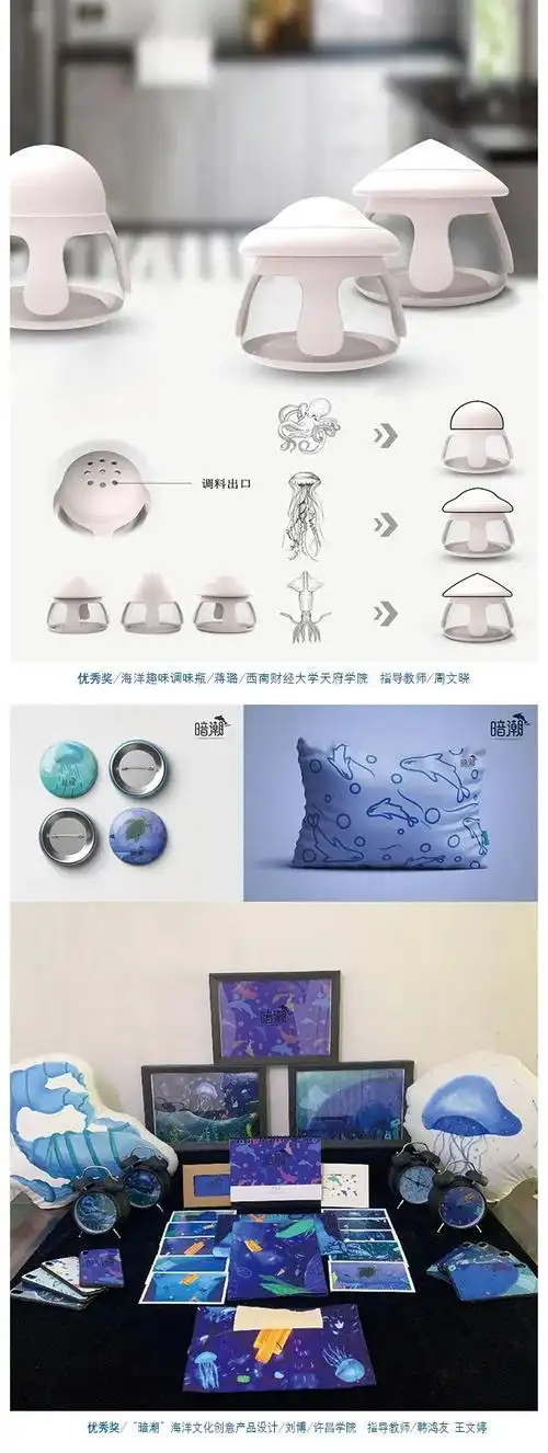 2020全国大中学生第九届海洋文化创意设计大赛产品设计获奖作品