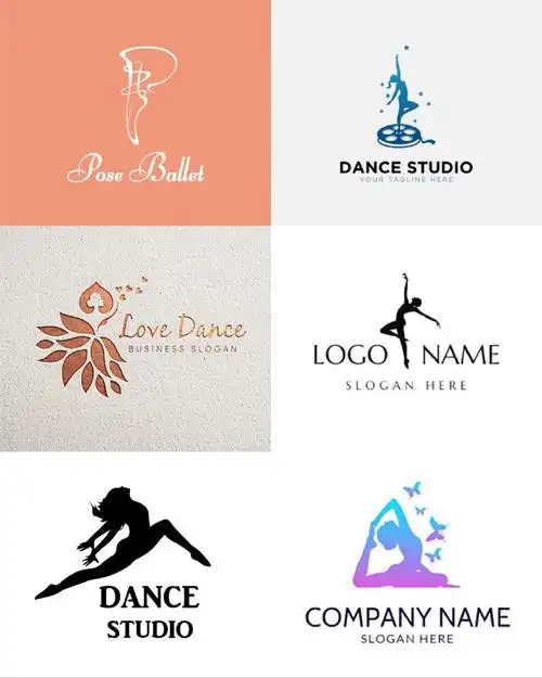 时尚简洁大方的舞蹈logo设计-logo设计叔